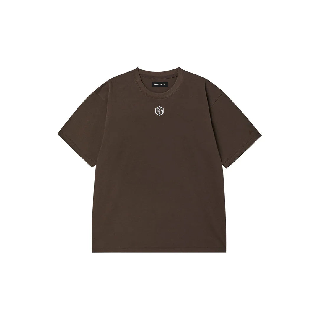 'CORE' OVERSIZED Tシャツ CHOCOLATE