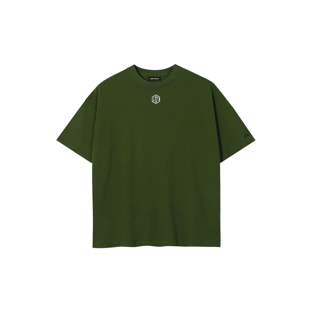 'CORE' OVERSIZED Tシャツ UNIFORM GREEN