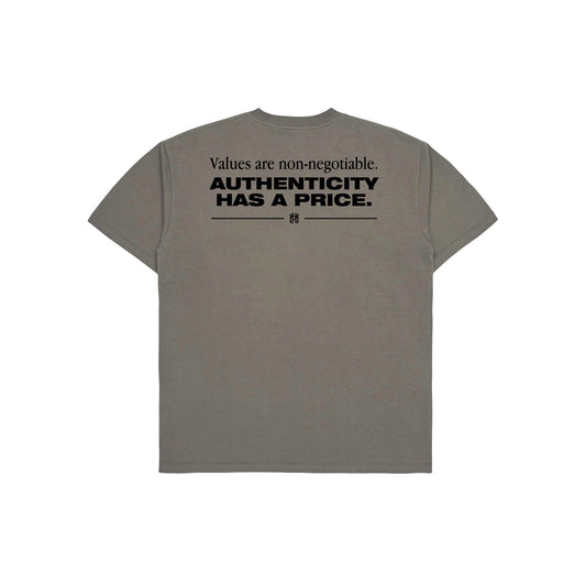 'VALUES' Tシャツ - TAUPE