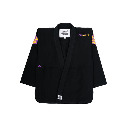 THE ALPHA+ KIMONO (Black/Purple)