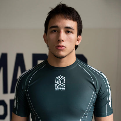 'Petrol Blue' ADCC 2026 JOZEF CHEN ラッシュガード - 半袖