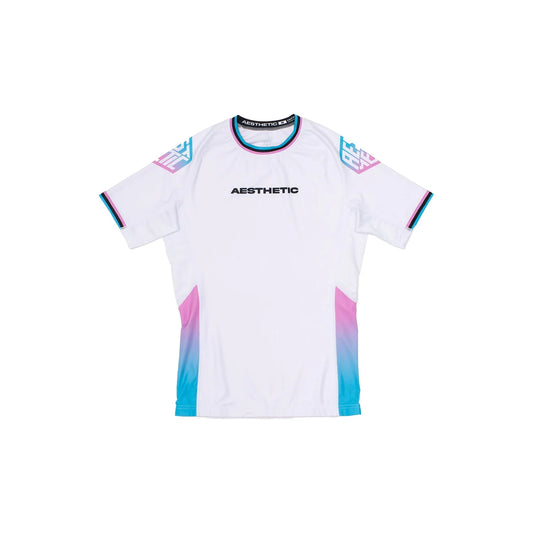 'MIAMI' ラッシュガード (WHITE) 半袖